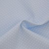 Tricoline Estampada Bolt Confeti Azul Claro com Branco